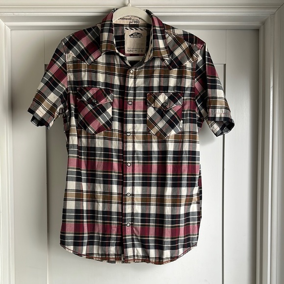 Vans Multicolor Plaid Button Down Shirt - Picture 1 of 7